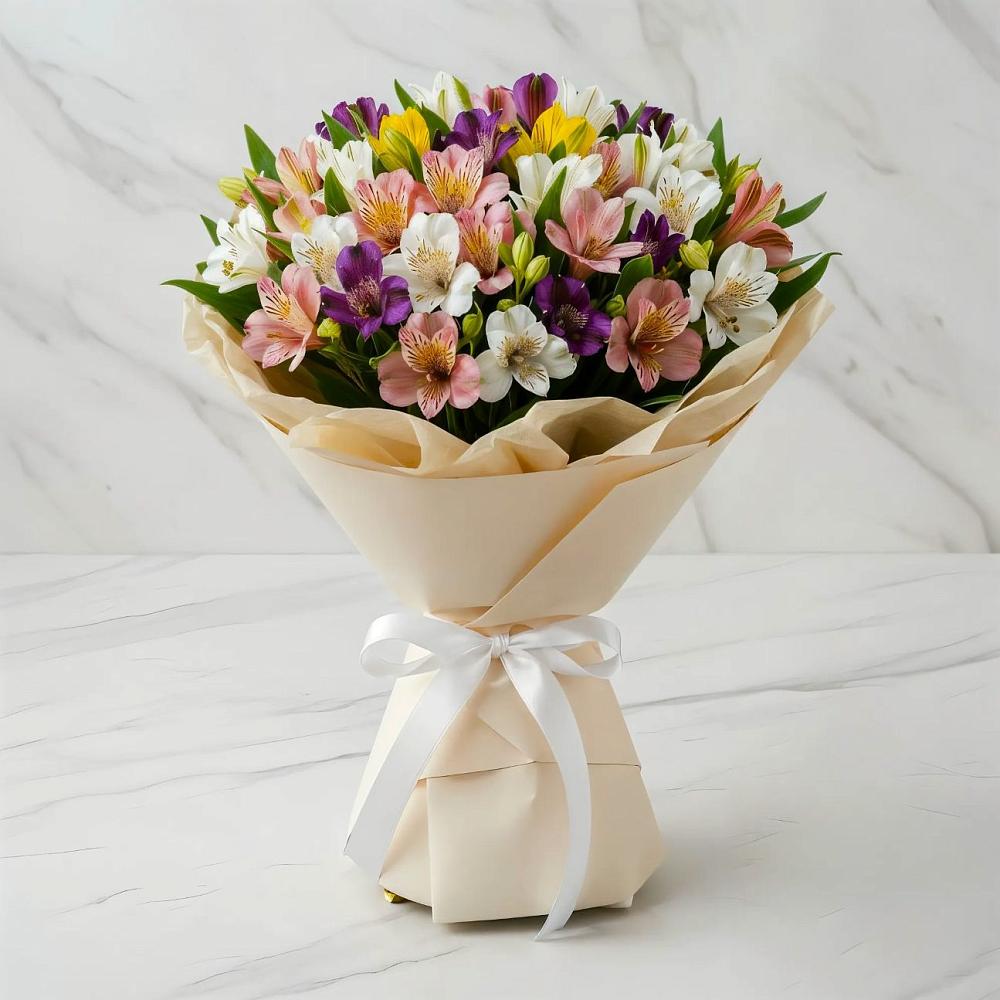 Букет цветов из: Альстромерии в Заполярном Мурманской области