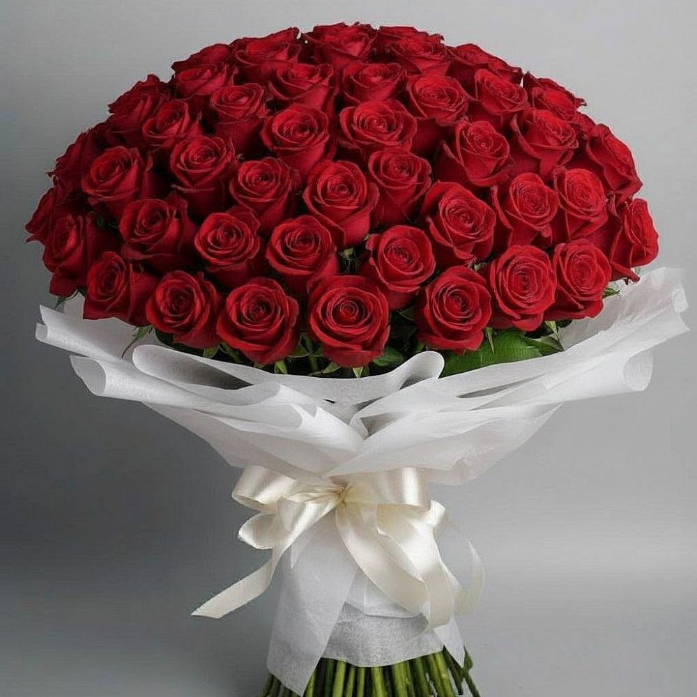 Букет 101 Красная роза Блэк Мэджик в Заполярном Мурманской области