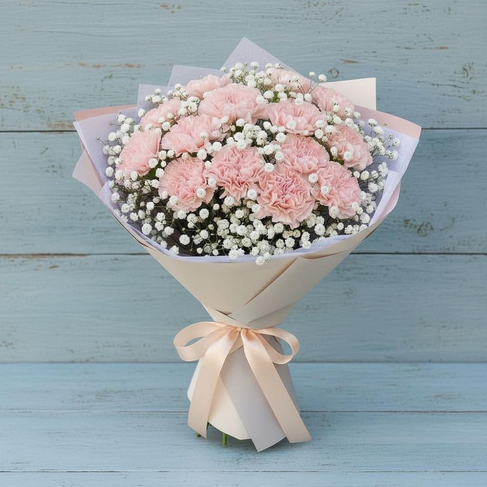 Букет цветов из: Гвоздики в Заполярном Мурманской области