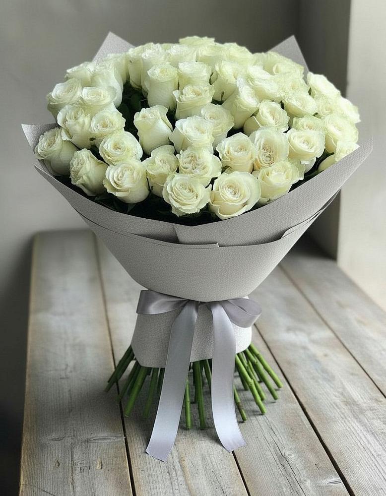 Букет 35 Белых роз в Заполярном Мурманской области