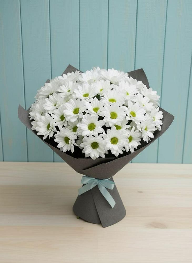 Букет цветов из: Хризантемы в Заполярном Мурманской области