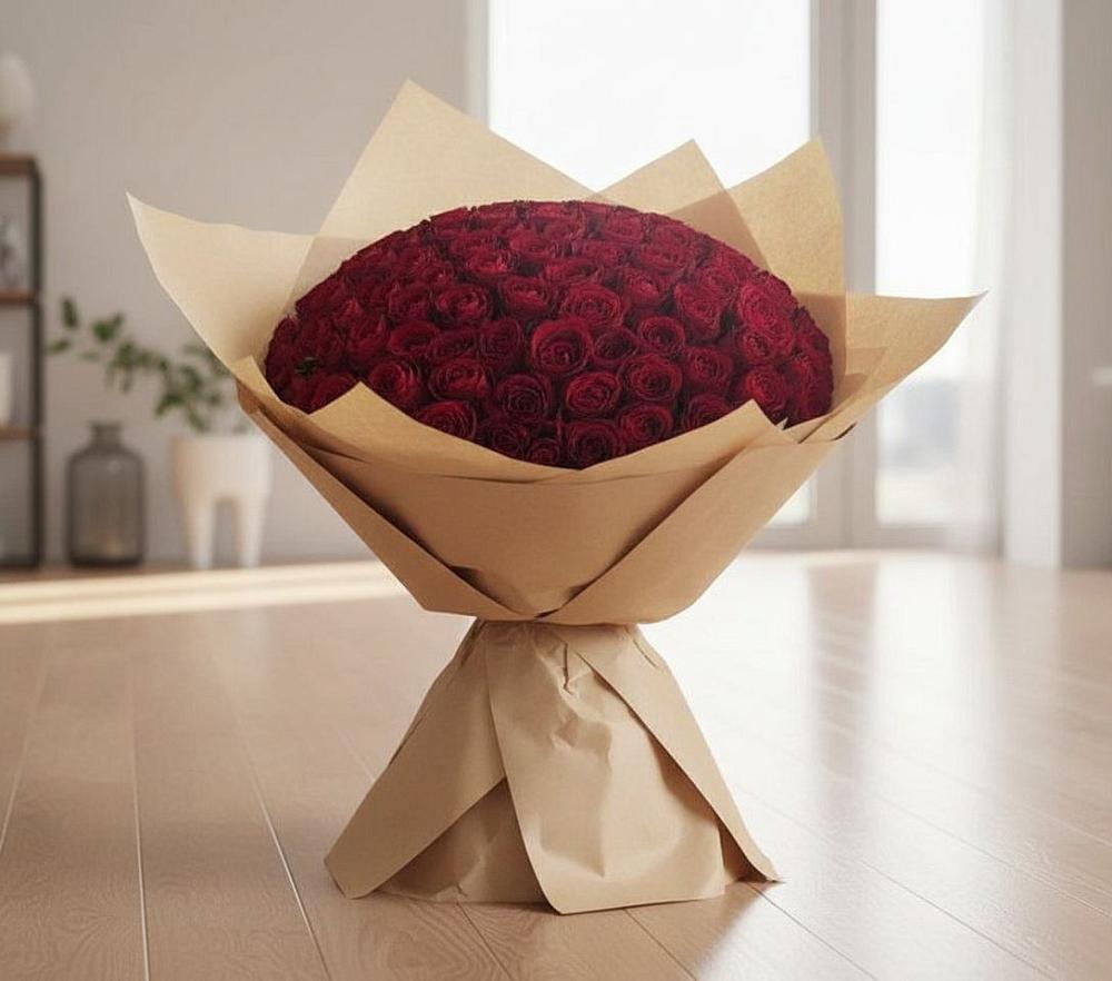 Букет 101 Красная роза в Заполярном Мурманской области