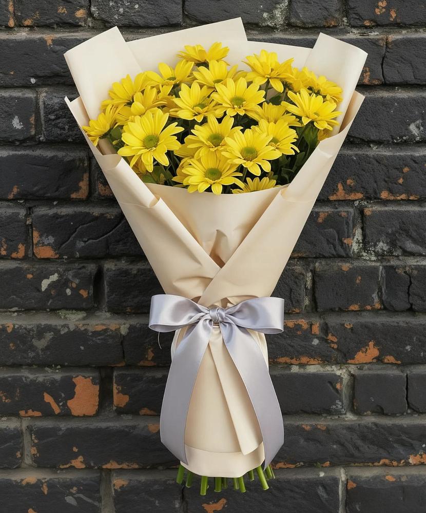 Букет цветов из: Хризантемы в Заполярном Мурманской области