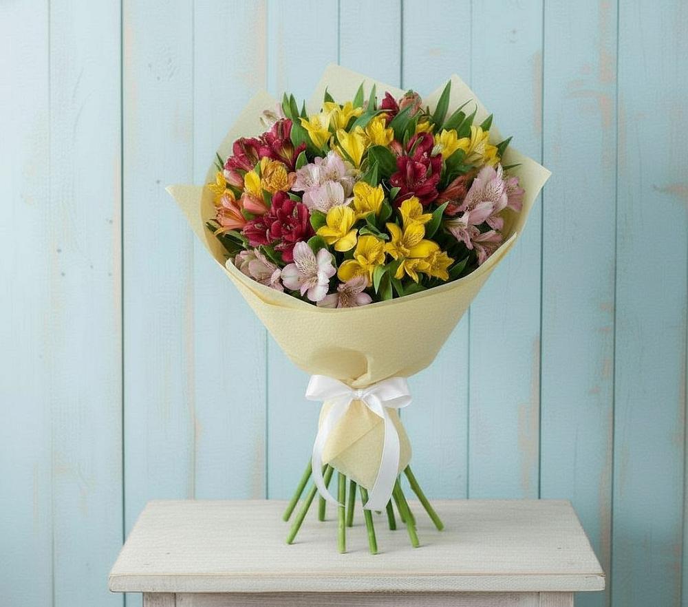 Букет цветов из: Альстромерии в Заполярном Мурманской области