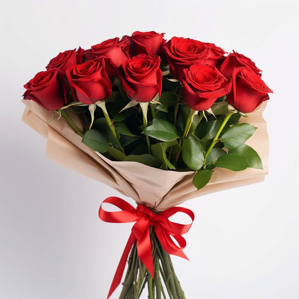 Букет 11 Красных роз Эдлесс Лав в Заполярном Мурманской области