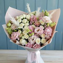 Букет цветов из:  Альстромерии и Розы в Заполярном Мурманской области